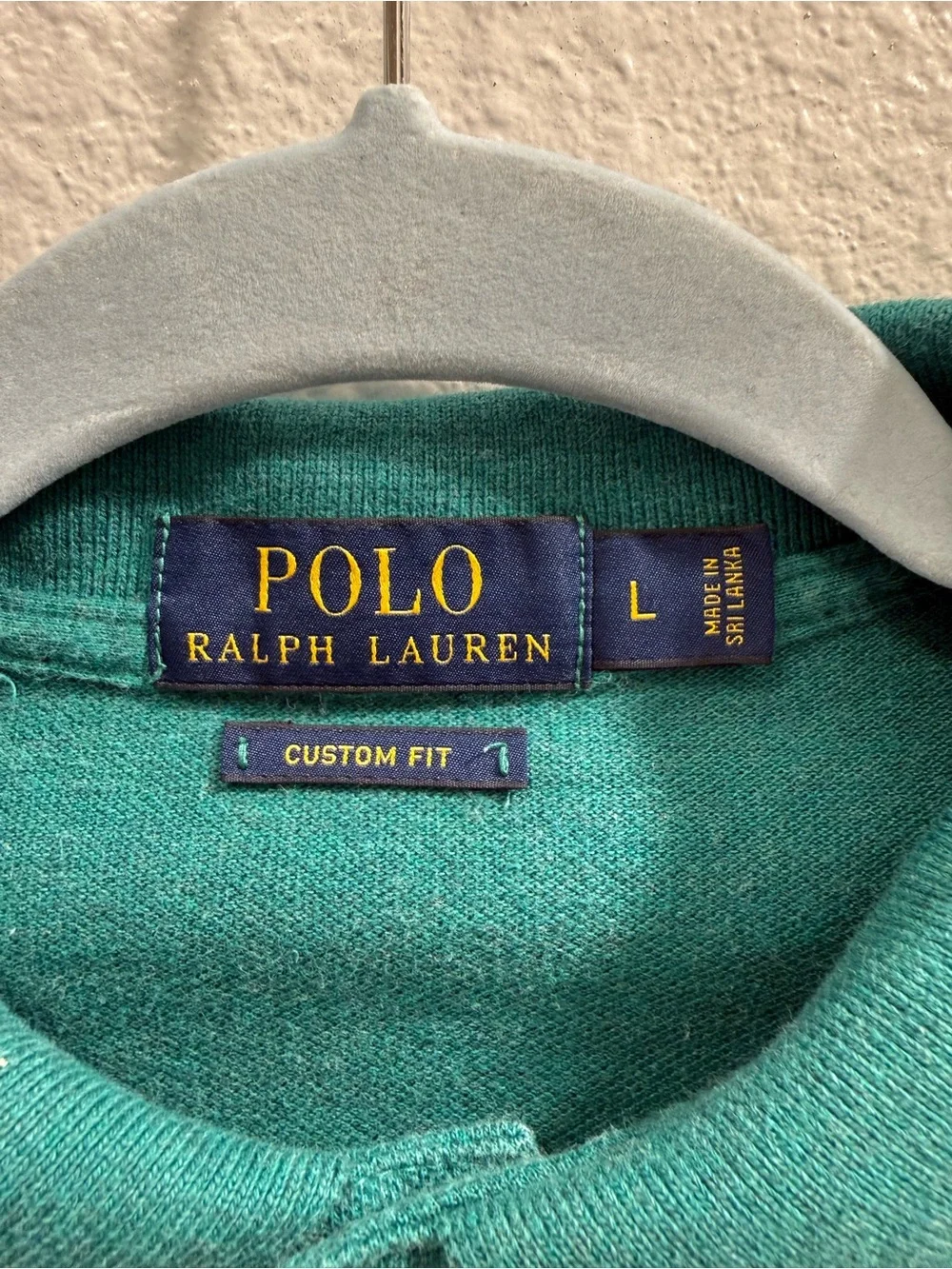 Polo Ralph Lauren Mens Green Short-Sleeve Iconic Mesh Polo Custom Fit Medium